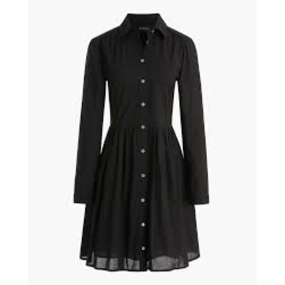 J. Crew Cotton Mini Shirt-Dress Size 8 EUC